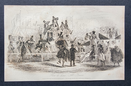 Antique 1840 print - antique, horse