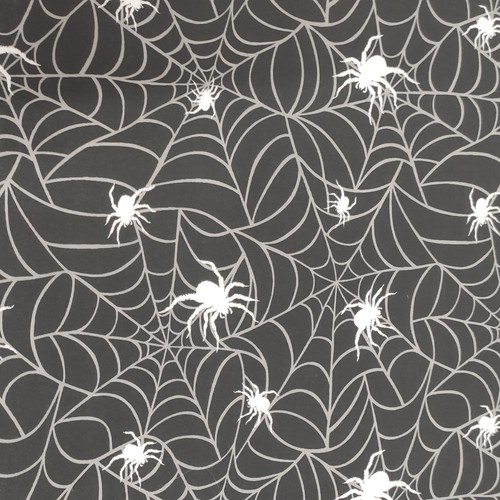 Black spiderweb halloween - black,