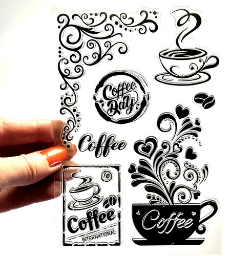 Clear stamps coffee - day, shop