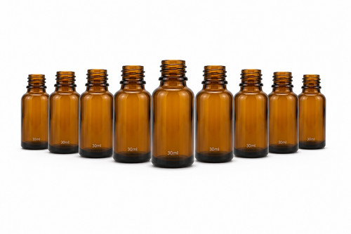 Glass bottle frosted amber - bottle/frosted, amber/