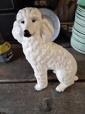 Vintage Large  Porcelain Poodle Made In England Coopercraft?