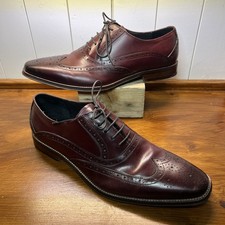John white burgundy leather - burgundy,