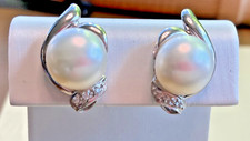 14K White Gold Mabe Pearl