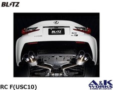 BLITZ 67153 NUR-SPEC F-Ti FULL TITAN Exhaust system for LEXUS RC F USC10