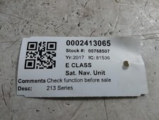 Sat Nav Unit  MERCEDES E CLASS 2015-2022 Satellite Navigation A2139004316