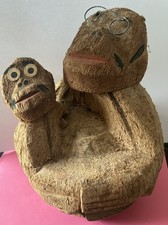 Vintage Hand Carved Coconut