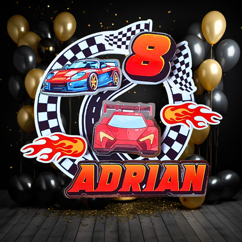 Handmade racing cars cake - racing,