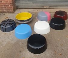 Trailer Spare Wheel GRP Cover 8 inch Wheel Tyre Teardrop Fiberglass Black