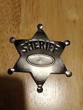 Vintage Toy Souvenir Metal Sheriff Pin Badge