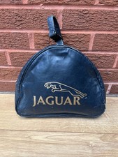Vintage Jaguar Leather Hold-all Small Blue Bag Add On For Duffle Bag.
