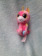 Ty Beanie Boo 2017 Fantasia Unicorn Key Ring Key Clip Bag Charm 3.5”