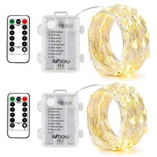 2 Pack BXROIU Fairy Lights