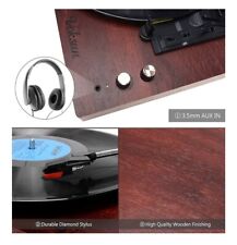 Record Player, VOKSUN Bluetooth Portable Vinyl Turntable with Digital Encoder an