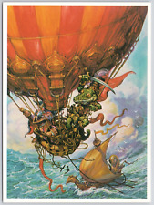 Aldair Across The Misty Sea Postcard Josh Kirby Art Science Fiction Fantasy