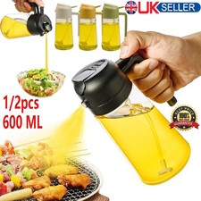 2 In 1 Oil Sprayer Dispenser Cooking BBQ Baking Spray Bottle Kitchen Tool 600ML