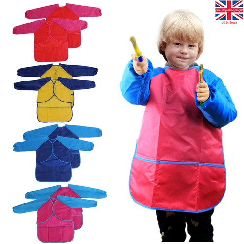 Kids long sleeve apron drawing - sleeve,
