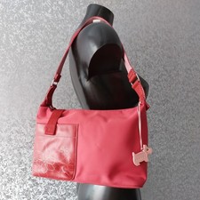 RADLEY Red Nylon Leather Hobo