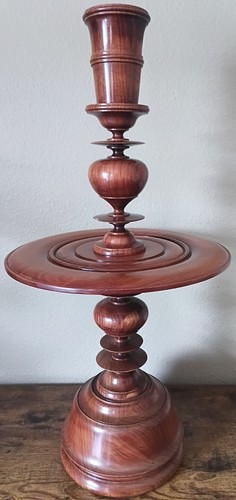 Antique turned wood flemish - turned,