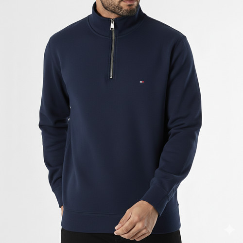 Zipped high neck tommy - neck,
