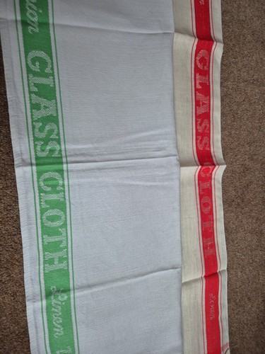 Two linen glass - ,