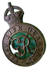 First Life Guards Cap Badge KC