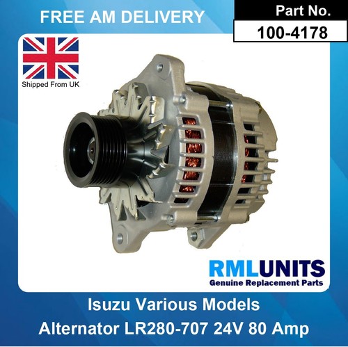 Alternator for isuzu lr280 - alternator, lr280-707