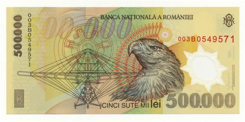 Romania 500 000 half - romania,