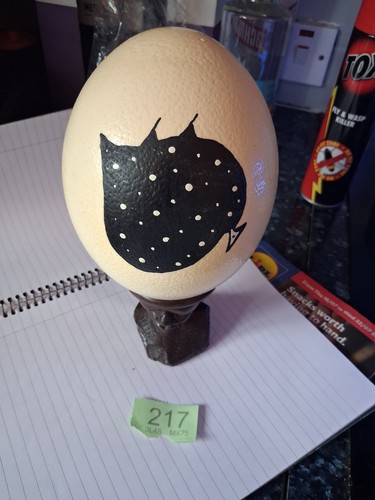 Collectors blown ostrich egg - ostrich,