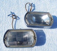 LUCAS SQUARE 8 LAMPS CHROME BACK DIRECT MOUNT FORD JAGUAR