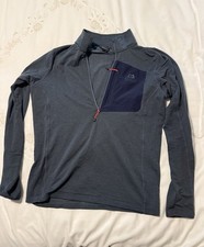 Mountain Equipment Lumiko Men’s Zip T Size L Ombré Blue Cosmos