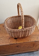 Wicker Shopping Basket with Handle