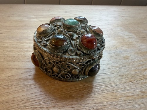 Vintage silver tone metal - silver,