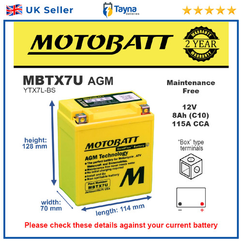 Mbtx7u motobatt quadflex agm - mbtx7u,