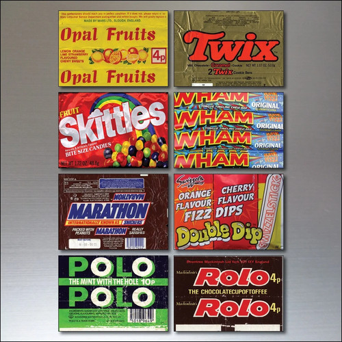 Retro sweet wrapper - retro, fridge