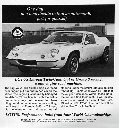 1972 lotus europa - lotus, twin-cam