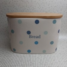 Ceramic Bread Bin Wooden