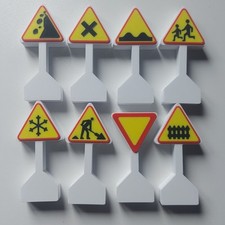 Road/Track Side Signs For Brio, Ikea, Bigjigs Wooden Train Track