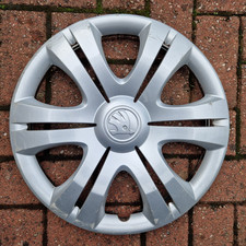 GENUINE SKODA FABIA & ROOMSTER 5J0601147L 15" WHEEL TRIM HUB CAP COVER 5J0601147