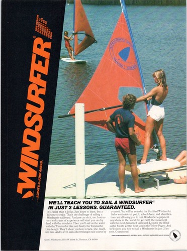 Windsurfer magazine 1982 - magazine, ad
