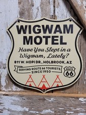 VINTAGE WIGWAM MOTEL PORCELAIN