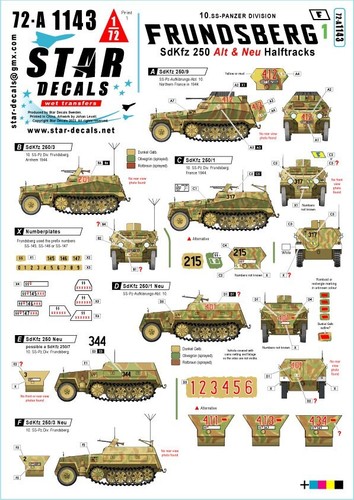 Star decals a1143 - decals, 72-a1143