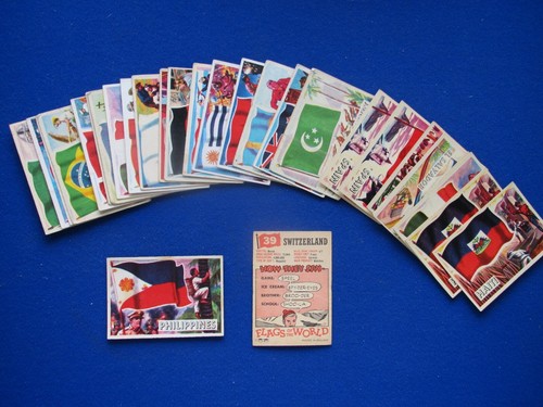 Flags bubblegum cards - ,