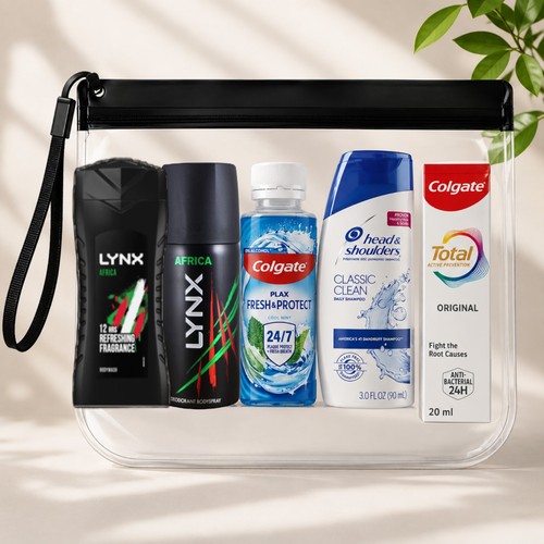 Men travel toiletries - men's,