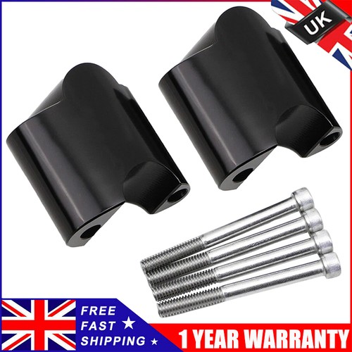 Black handlebar riser risers - black,