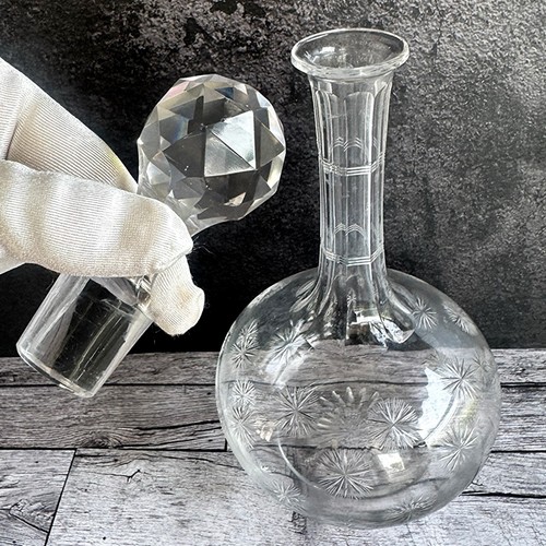Vintage cut crystal decanter - vintage,