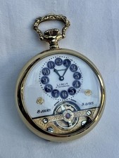 Fine Hebdomas 8 Day Gold Plated Pocket Watch in Perfect Working Order.