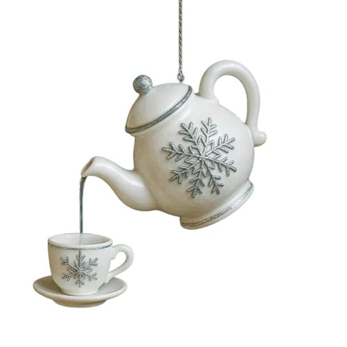 Christmas teapot ornament - teapot,