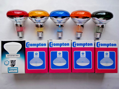 100w r80 e27 - 5x, coloured