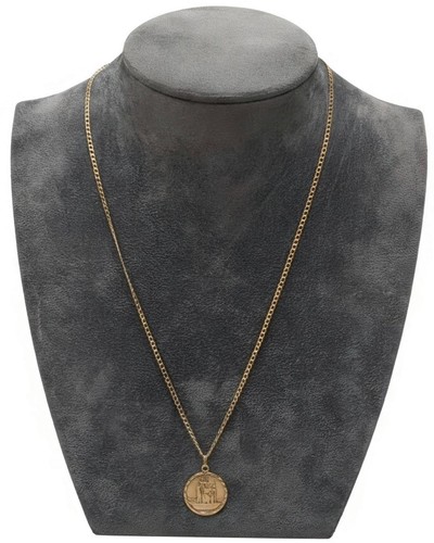 9ct george necklace - 9ct, st