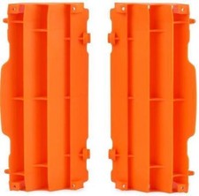 KTM RADIATOR LOUVERS RAD GUARDS SX / SXF 2007 - 2015 ORANGE POLISPORT Motocross
